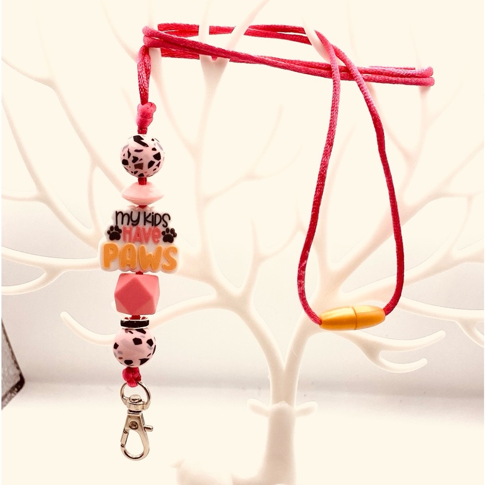 My Kids Have Paws Beautiful Lanyard